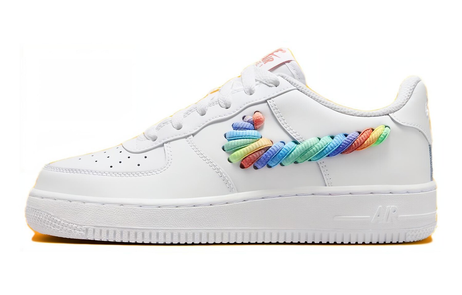Air Force 1 Низкий Белый Радужный Кружевной Свист GS Nike
Air Force 1 Низкий Белый Радужный Кружевной Свист GS Nike