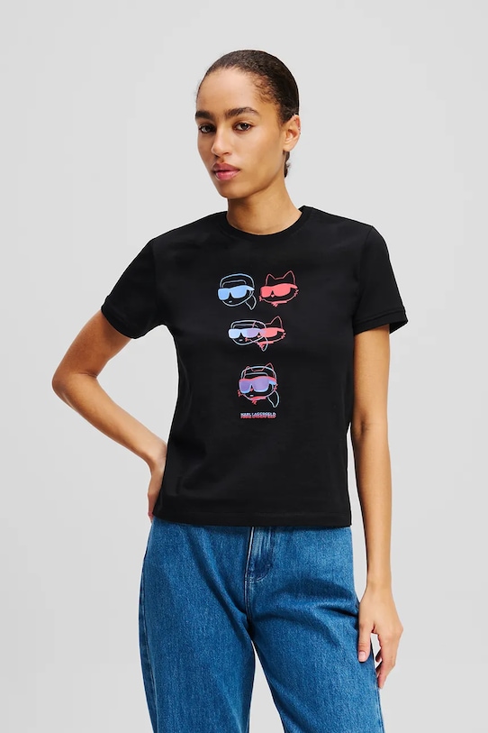 Хлопковая футболка IKON Karl Lagerfeld, черный
Хлопковая футболка IKON Karl Lagerfeld, черный