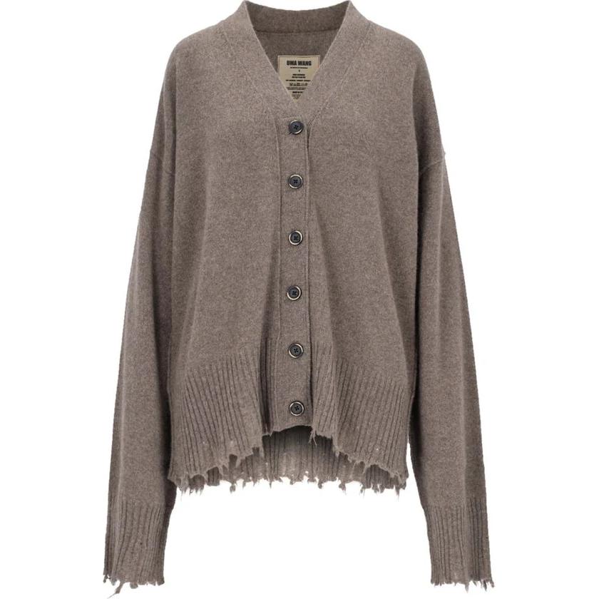 Кардиган с V-образным вырезом Raw-Cut UMA WANG, Коричневый
Кардиган с V-образным вырезом Raw-Cut UMA WANG, Коричневый