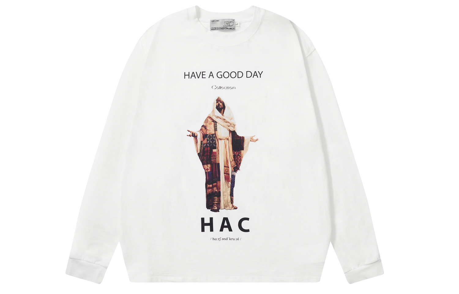 Футболка с длинными рукавами унисекс HARSH AND CRUEL, белый
Футболка с длинными рукавами унисекс HARSH AND CRUEL, белый