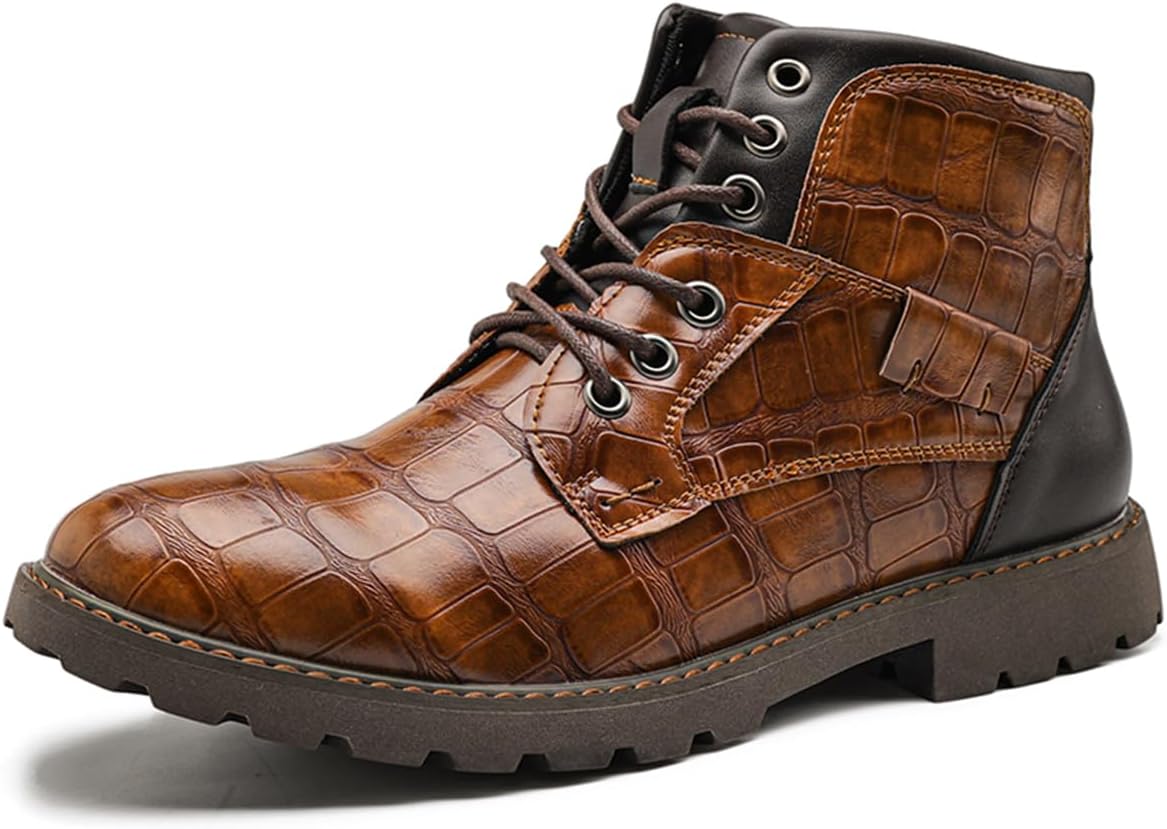 Мужские ботинки рабочие, шнурки для обуви, мужские ботинки из тисненой кожи крокодила, шнуровка, высокие кожаные ботинки черного и коричневого цвета для мужчин Dacnakby
Мужские ботинки рабочие, шнурки для обуви, мужские ботинки из тисненой кожи крокодила, шнуровка, высокие кожаные ботинки черного и коричневого цвета для мужчин Dacnakby