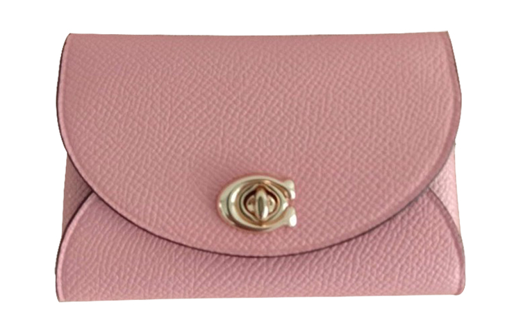 COACH Кошелек для карт Turnlock Cross Grain Leather, женский, розовый
COACH Кошелек для карт Turnlock Cross Grain Leather, женский, розовый
