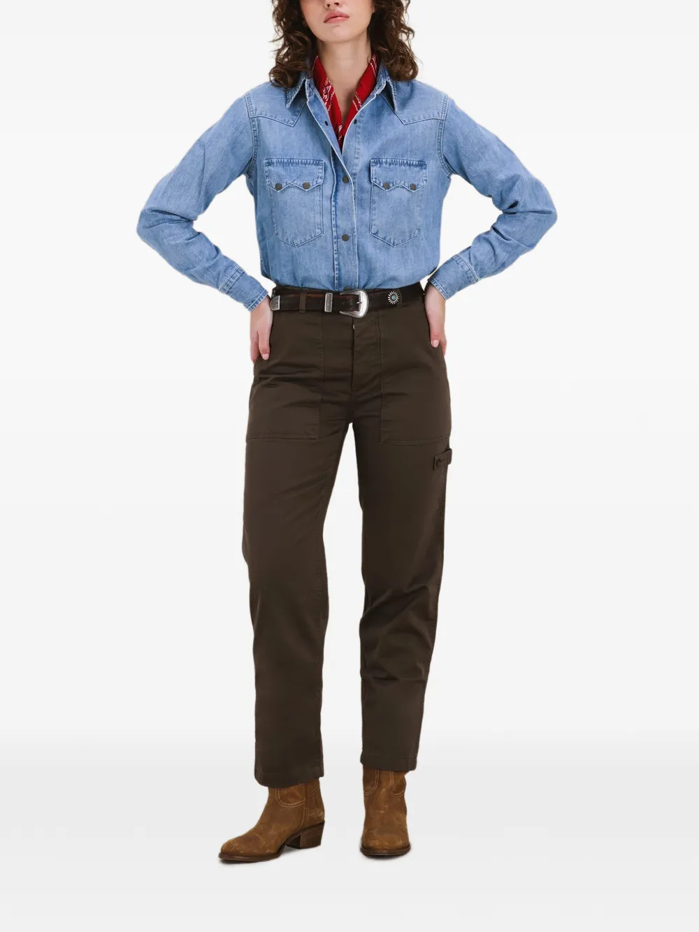 Брюки с накладными карманами в стиле милитари Fortela, коричневый
Брюки с накладными карманами в стиле милитари Fortela, коричневый