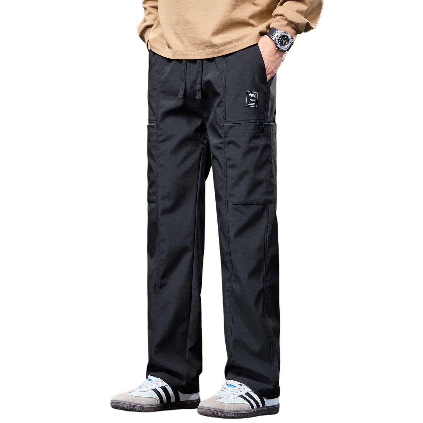 Повседневные брюки Unisex Moderate Straight Fit Jeep, черный fleece-lined
Повседневные брюки Unisex Moderate Straight Fit Jeep, черный fleece-lined