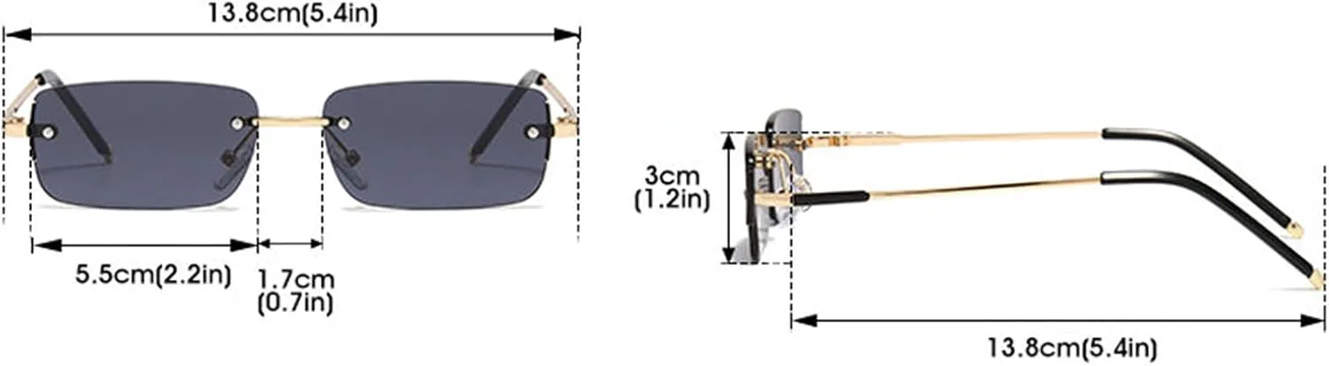 Солнцезащитные очки Willochra без оправы, прямоугольной формы, для женщин и мужчин, модные, маленькие, узкие, с градиентным переходом цвета, в стиле 90-х, C7
Солнцезащитные очки Willochra без оправы, прямоугольной формы, для женщин и мужчин, модные, маленькие, узкие, с градиентным переходом цвета, в стиле 90-х, C7