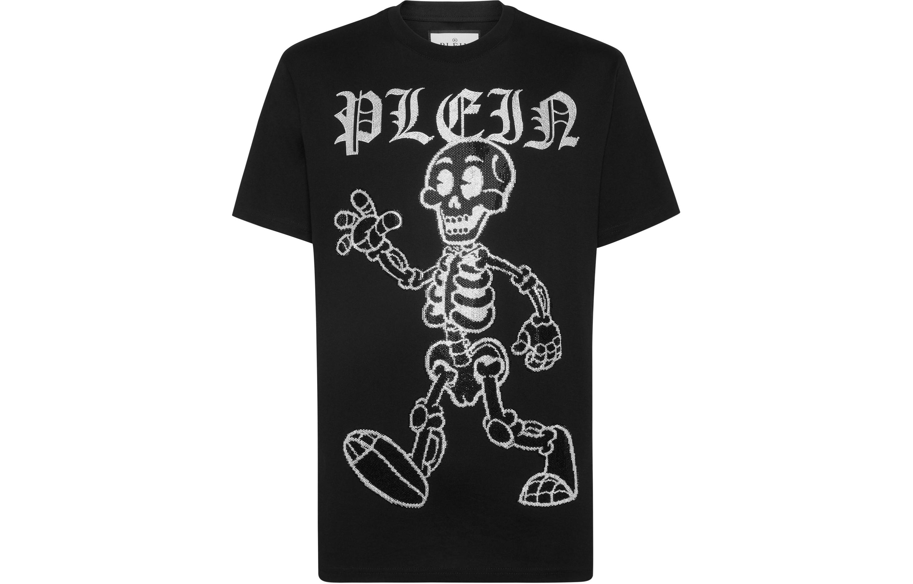 Скелет с шипами Футболка PHILIPP PLEIN, Черный 
Скелет с шипами Футболка PHILIPP PLEIN, Черный