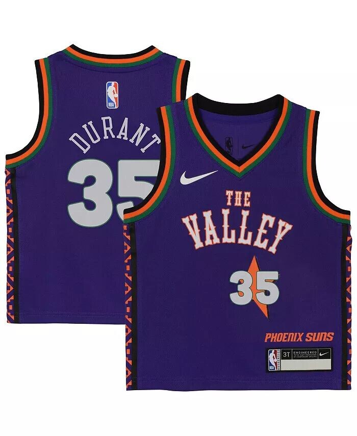 Майка игрока-свингера Кевина Дюранта Purple Phoenix Suns 2024/25 — City Edition Nike
Майка игрока-свингера Кевина Дюранта Purple Phoenix Suns 2024/25 — City Edition Nike