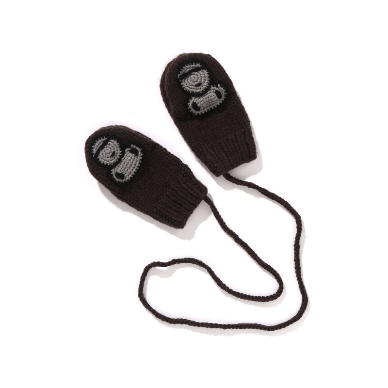 A BATHING APE Детские вязаные перчатки из шерсти, Black BKX
A BATHING APE Детские вязаные перчатки из шерсти, Black BKX