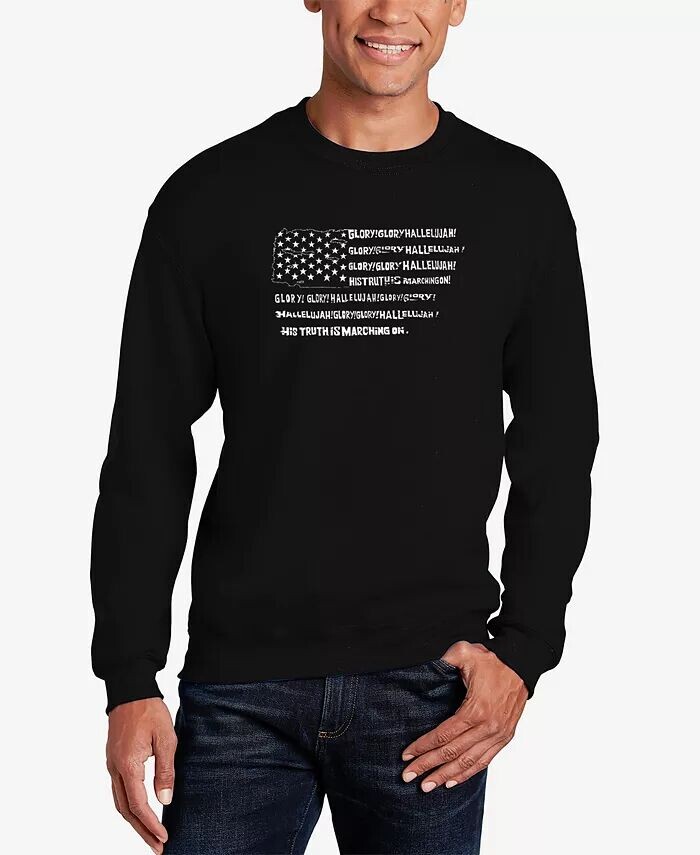 Мужская толстовка Glory Hallelujah Flag Word Art с круглым вырезом LA Pop Art, черный
Мужская толстовка Glory Hallelujah Flag Word Art с круглым вырезом LA Pop Art, черный
