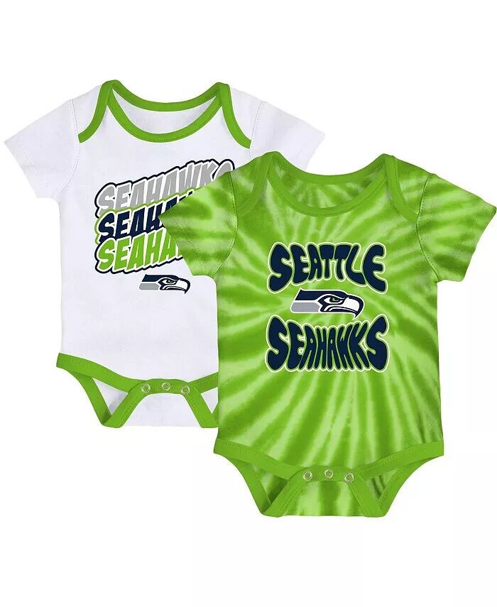 Комплект из 2 боди с принтом «тай-дай» для новорожденных мальчиков и девочек неоново-зеленого и белого цветов Seattle Seahawks Monterey Outerstuff
Комплект из 2 боди с принтом «тай-дай» для новорожденных мальчиков и девочек неоново-зеленого и белого цветов Seattle Seahawks Monterey Outerstuff