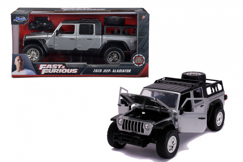 Dickie Toys, Автомобиль Jeep Gladiator из Форсажа 1/24
Dickie Toys, Автомобиль Jeep Gladiator из Форсажа 1/24
