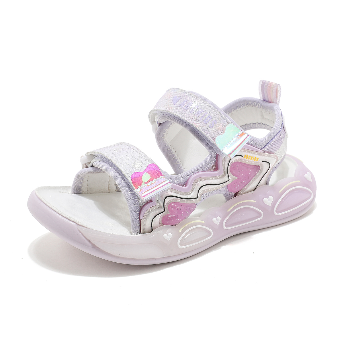 Противоскользящие легкие амортизирующие детские сандалии для детей ABC KIDS, белый/фиолетовый
Противоскользящие легкие амортизирующие детские сандалии для детей ABC KIDS, белый/фиолетовый