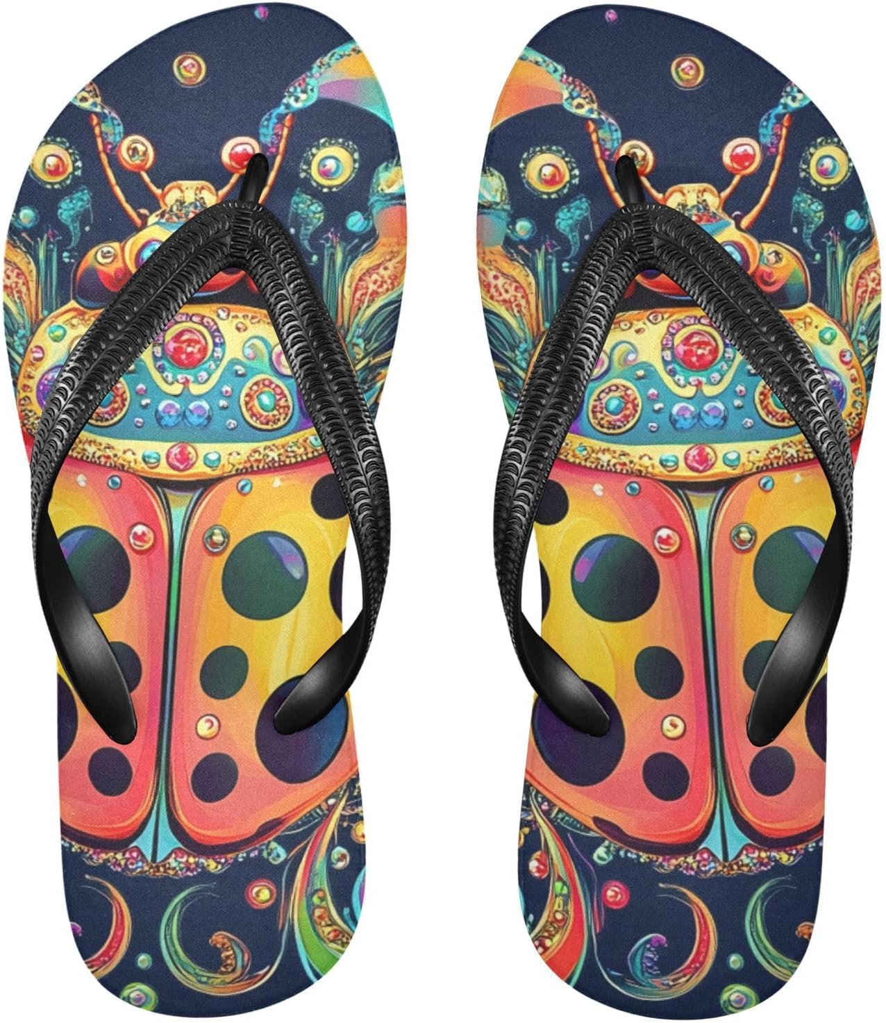 Женские и мужские пляжные летние сандалии с яркой божьей коровкой, шлепанцы для душа 20861688 Kfbe, Multiple Colors
Женские и мужские пляжные летние сандалии с яркой божьей коровкой, шлепанцы для душа 20861688 Kfbe, Multiple Colors