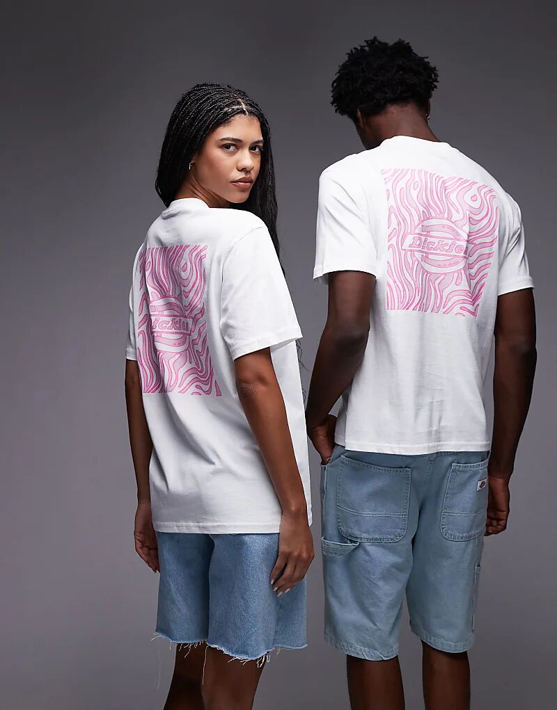 Футболка Dickies Paradise с абстрактным графическим принтом на спине в белом и розовом цветах
Футболка Dickies Paradise с абстрактным графическим принтом на спине в белом и розовом цветах