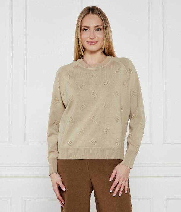 Джемпер женский Boss шерстяной с монограммами, бежевый
Джемпер женский Boss шерстяной с монограммами, бежевый