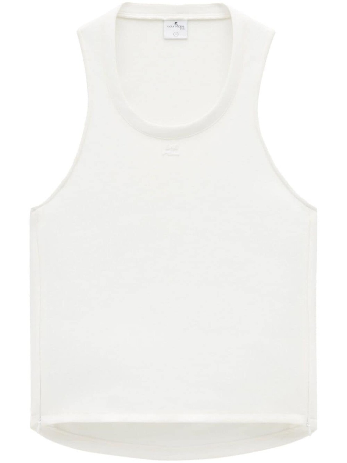 Courrèges топ Holistic без рукавов, белый 
Courrèges топ Holistic без рукавов, белый