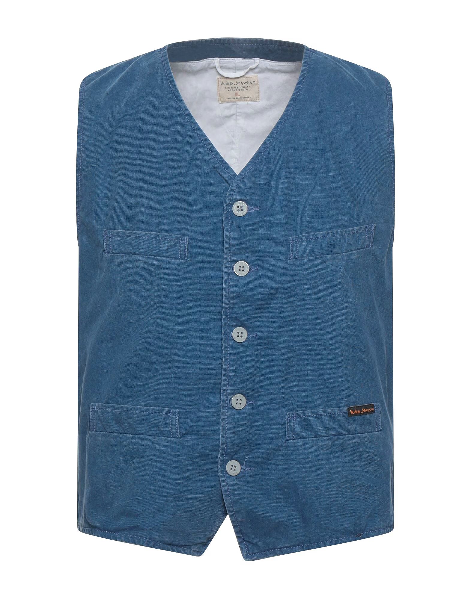 Жилет, сшитый на заказ Nudie Jeans Co, синий
Жилет, сшитый на заказ Nudie Jeans Co, синий