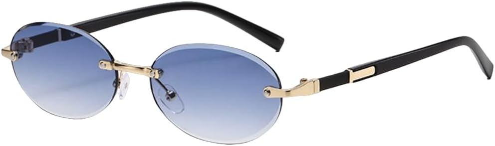 Модные солнцезащитные очки без оправы овальной формы, стильные линзы с градиентом, для улицы, роскошные маленькие черные винтажные солнцезащитные очки без оправы TVTBBVV, C8gradientblue
Модные солнцезащитные очки без оправы овальной формы, стильные линзы с градиентом, для улицы, роскошные маленькие черные винтажные солнцезащитные очки без оправы TVTBBVV, C8gradientblue