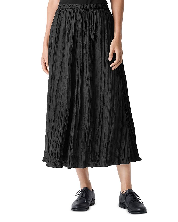 Юбка-колокол из жатого шелка Eileen Fisher, черный
Юбка-колокол из жатого шелка Eileen Fisher, черный