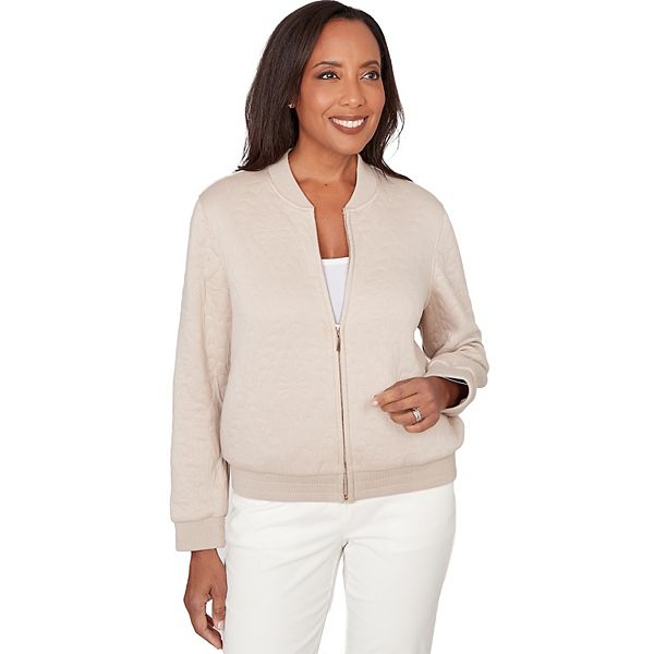 Женская стеганая бомбер с медальоном Alfred Dunner
Женская стеганая бомбер с медальоном Alfred Dunner