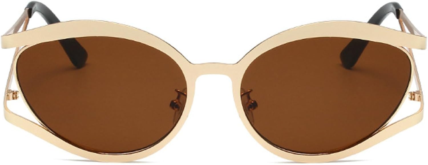 Ретро-солнцезащитные очки в полой металлической оправе для женщин, модные очки «кошачий глаз», защита от УФ-излучения UV400, солнцезащитные очки для вождения и путешествий для мужчин mincl, Brown
Ретро-солнцезащитные очки в полой металлической оправе для женщин, модные очки «кошачий глаз», защита от УФ-излучения UV400, солнцезащитные очки для вождения и путешествий для мужчин mincl, Brown