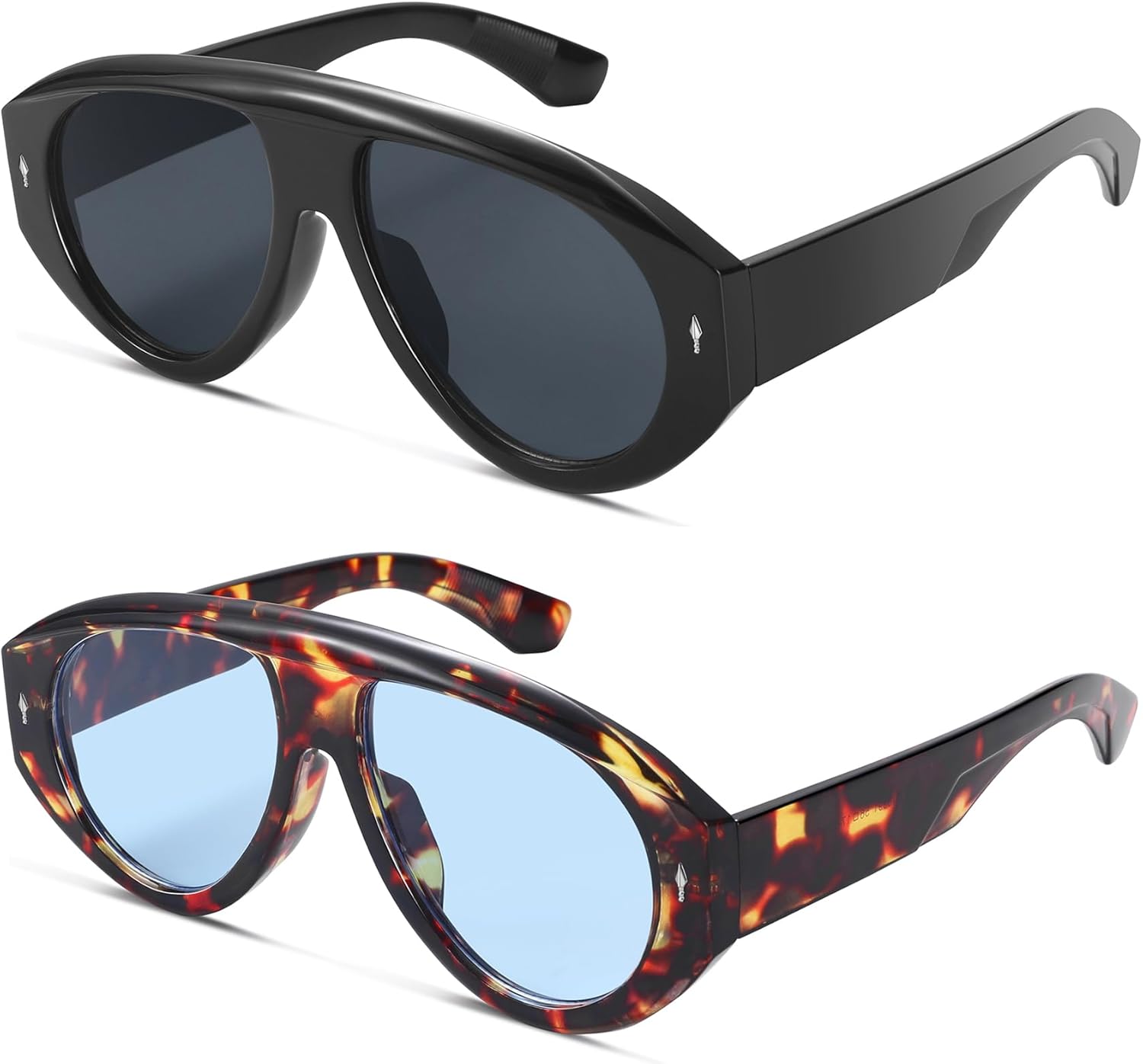 Длинные модные солнцезащитные очки-авиаторы большого размера для женщин и мужчин в стиле ретро-винтаж 70-х годов. Массивные солнцезащитные очки-авиаторы A LONG, 2 Pack (Black/Grey+tortoiseshell/Light Blue)
Длинные модные солнцезащитные очки-авиаторы большого размера для женщин и мужчин в стиле ретро-винтаж 70-х годов. Массивные солнцезащитные очки-авиаторы A LONG, 2 Pack (Black/Grey+tortoiseshell/Light Blue)