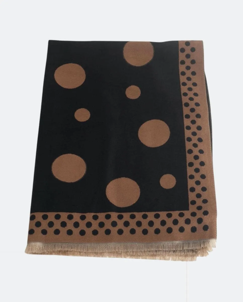 Жаккардовый шарф в горошек прямоугольной формы, веселый и оригинальный аксессуар для женщин Kbas, черный
Жаккардовый шарф в горошек прямоугольной формы, веселый и оригинальный аксессуар для женщин Kbas, черный