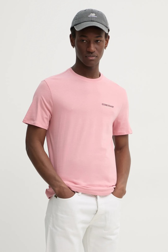 Хлопковая футболка Guess Jeans, розовый
Хлопковая футболка Guess Jeans, розовый