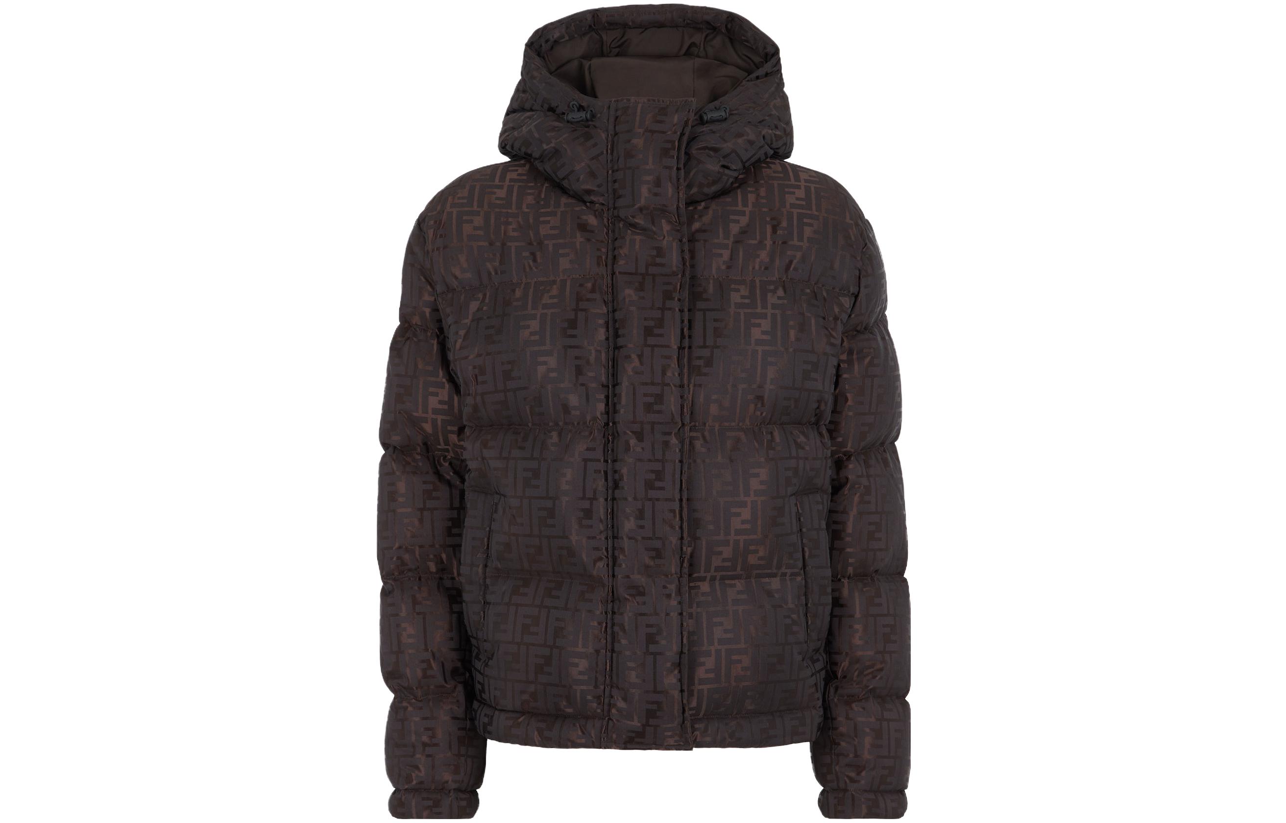 Куртка-пуховик с принтом FF FENDI, коричневый
Куртка-пуховик с принтом FF FENDI, коричневый