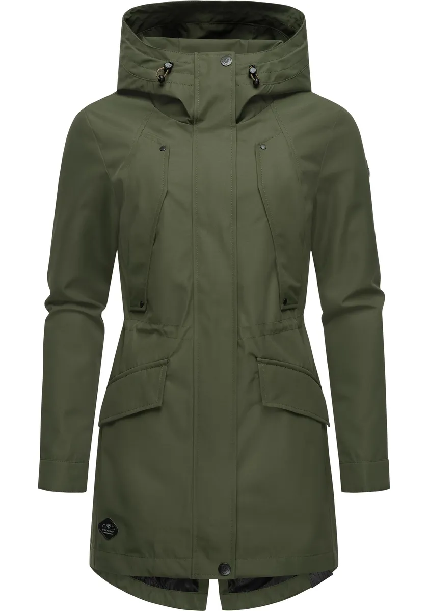 Плащ Ragwear "Бегония", непромокаемое женское переходное пальто с большим капюшоном, зеленый
Плащ Ragwear "Бегония", непромокаемое женское переходное пальто с большим капюшоном, зеленый