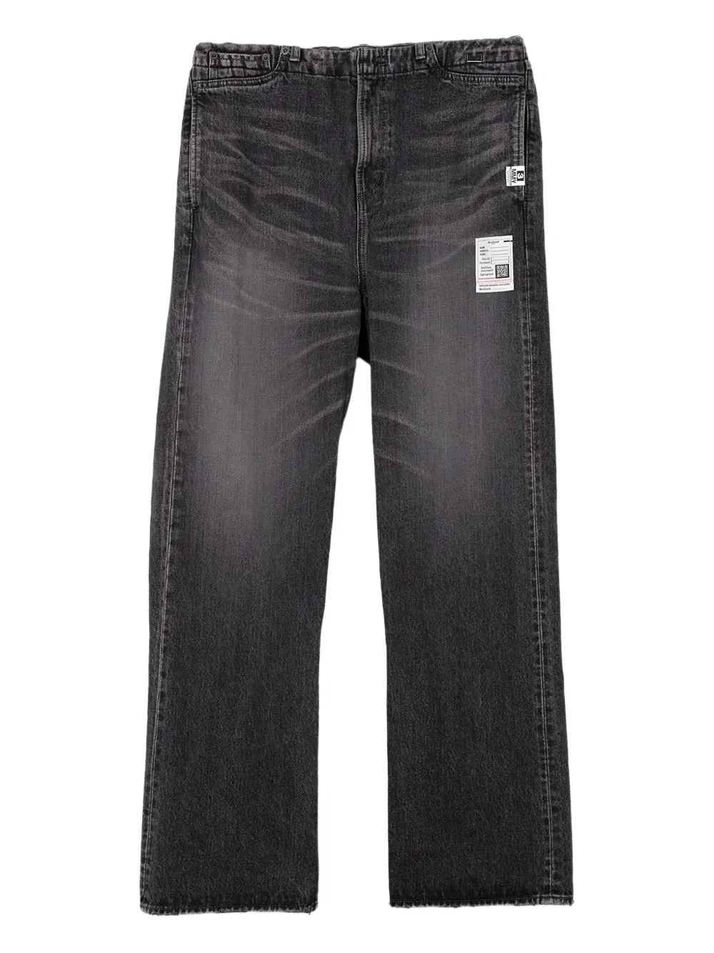 Джинсы с эластичным поясом Maison Mihara Yasuhiro, черный 
Джинсы с эластичным поясом Maison Mihara Yasuhiro, черный