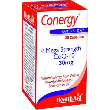 Conergy Mega Strength Coq-10 30 мг - 90 капсул Health Aid
Conergy Mega Strength Coq-10 30 мг - 90 капсул Health Aid