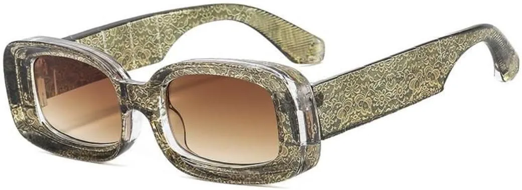 Маленькие квадратные солнцезащитные очки для женщин и мужчин, прямоугольные, для путешествий, винтажные, с защитой от УФ-излучения UV400 UATXTAU, Brown Flower
Маленькие квадратные солнцезащитные очки для женщин и мужчин, прямоугольные, для путешествий, винтажные, с защитой от УФ-излучения UV400 UATXTAU, Brown Flower