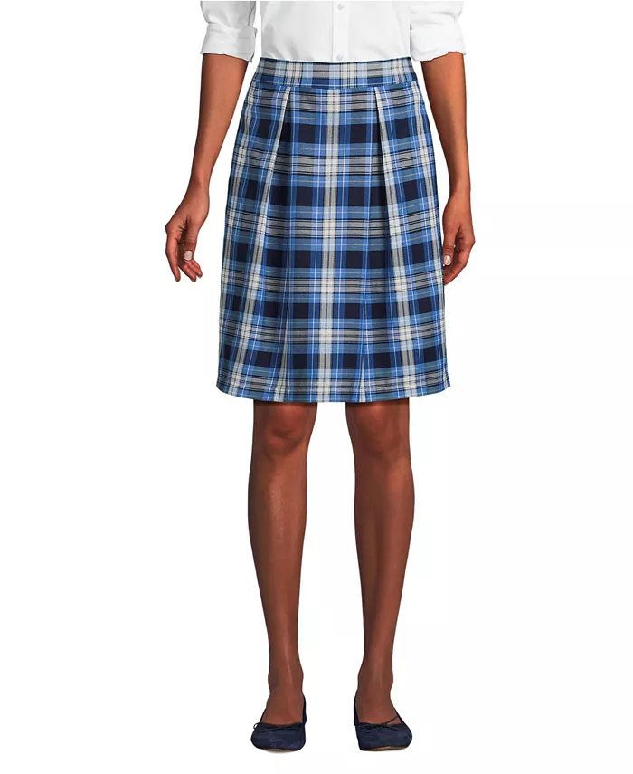 Женская школьная форма, клетчатая юбка-шорты выше колена Lands' End, синий
Женская школьная форма, клетчатая юбка-шорты выше колена Lands' End, синий