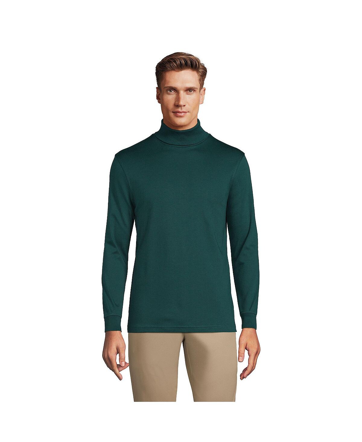 Мужская супермягкая футболка с высоким воротником Supima Lands' End
Мужская супермягкая футболка с высоким воротником Supima Lands' End