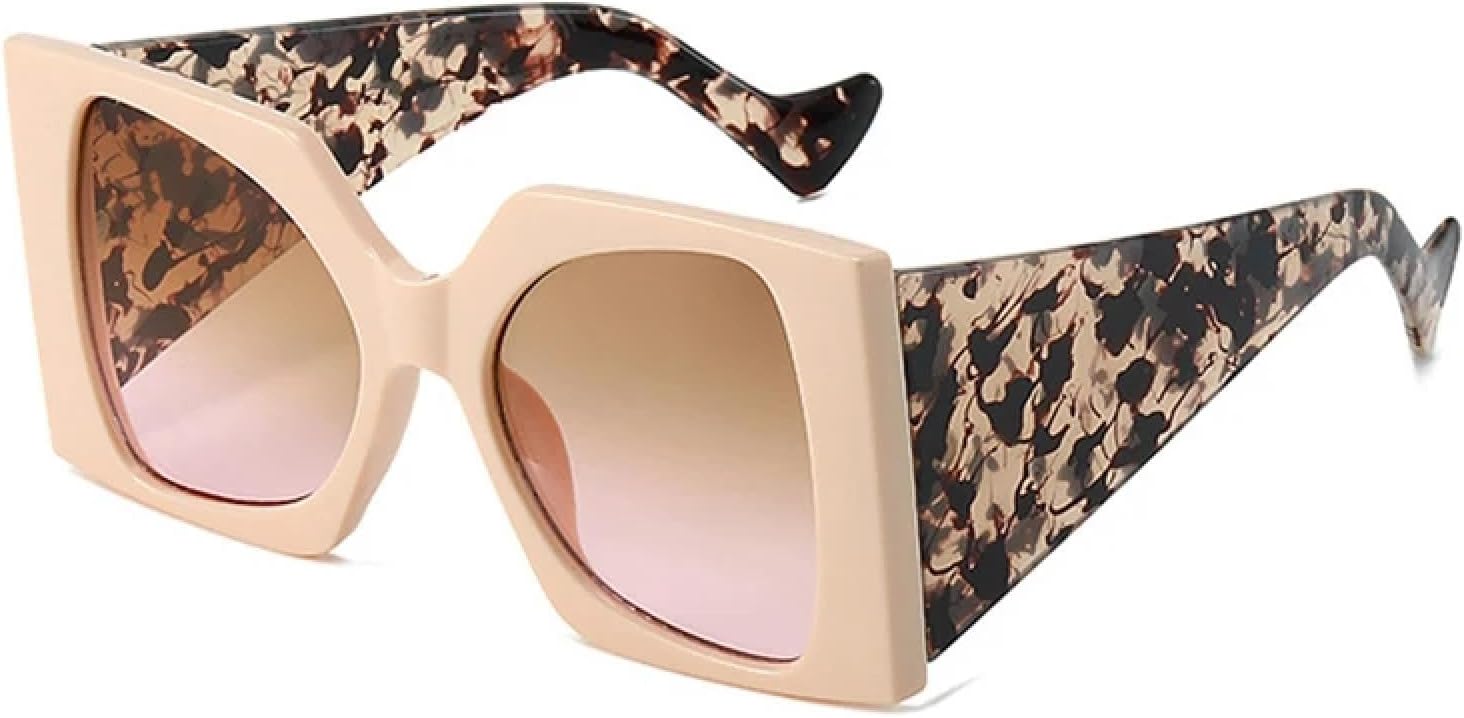 Модные солнцезащитные очки большого размера с двухцветным дизайном для женщин, ретро-градиентные очки с защитой от УФ-излучения UV400; модные солнцезащитные очки для мужчин с леопардовым принтом TVTBBVV, Beige Tea Pink
Модные солнцезащитные очки большого размера с двухцветным дизайном для женщин, ретро-градиентные очки с защитой от УФ-излучения UV400; модные солнцезащитные очки для мужчин с леопардовым принтом TVTBBVV, Beige Tea Pink