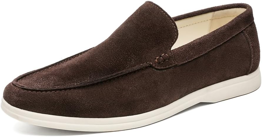 Мужские замшевые лоферы слипон - легкие повседневные туфли с дышащим верхом и мягкой резиновой подошвой для ежедневного комфорта Generic, коричневый
Мужские замшевые лоферы слипон - легкие повседневные туфли с дышащим верхом и мягкой резиновой подошвой для ежедневного комфорта Generic, коричневый