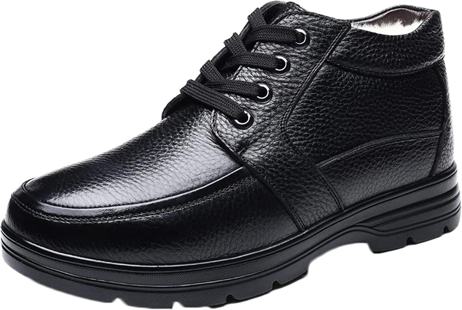 Мужские ботинки Yiozoi до щиколотки, зимние, защищенные от снега, с теплым плюшем, высокие кожаные, для прогулок на улице, повседневные и рабочие, черный
Мужские ботинки Yiozoi до щиколотки, зимние, защищенные от снега, с теплым плюшем, высокие кожаные, для прогулок на улице, повседневные и рабочие, черный