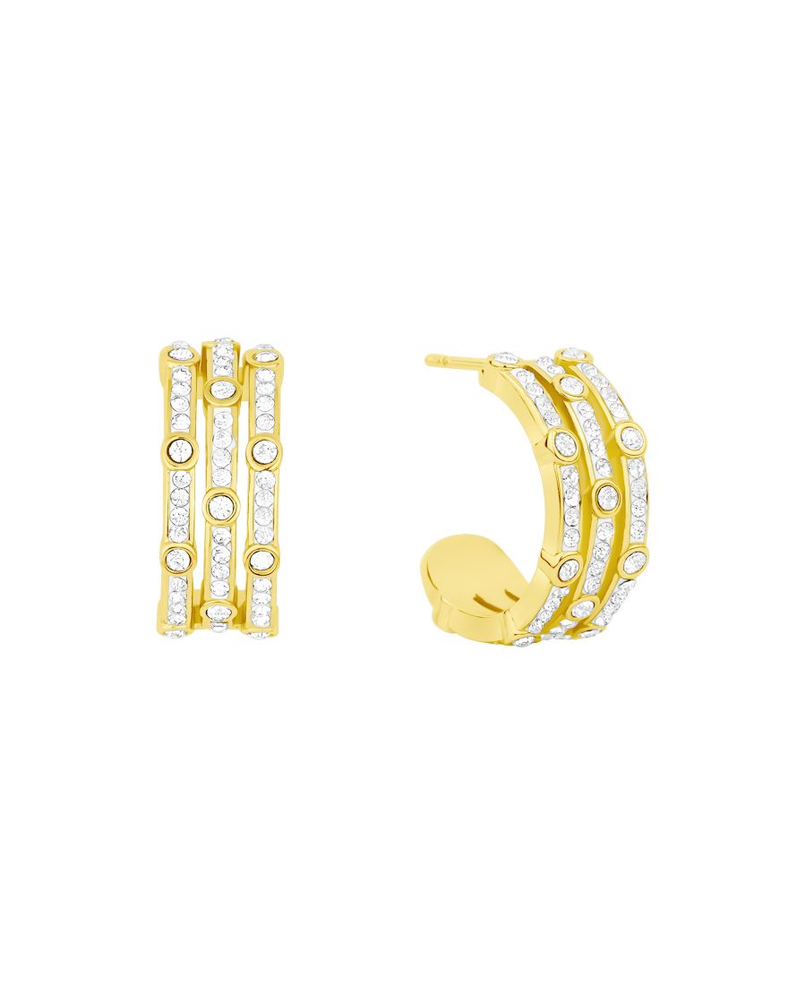 Серьги-кольца с кристаллами And Now This, Gold
Серьги-кольца с кристаллами And Now This, Gold