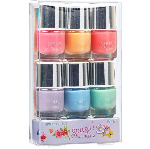 Соуза! Лаки для ногтей для детей, набор из 6 предметов souza! 
Соуза! Лаки для ногтей для детей, набор из 6 предметов souza!