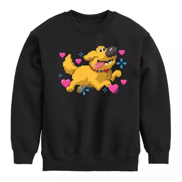 Флисовая толстовка с вышивкой в виде сердец для мальчиков 8-20 лет Up Disney, черный 
Флисовая толстовка с вышивкой в виде сердец для мальчиков 8-20 лет Up Disney, черный