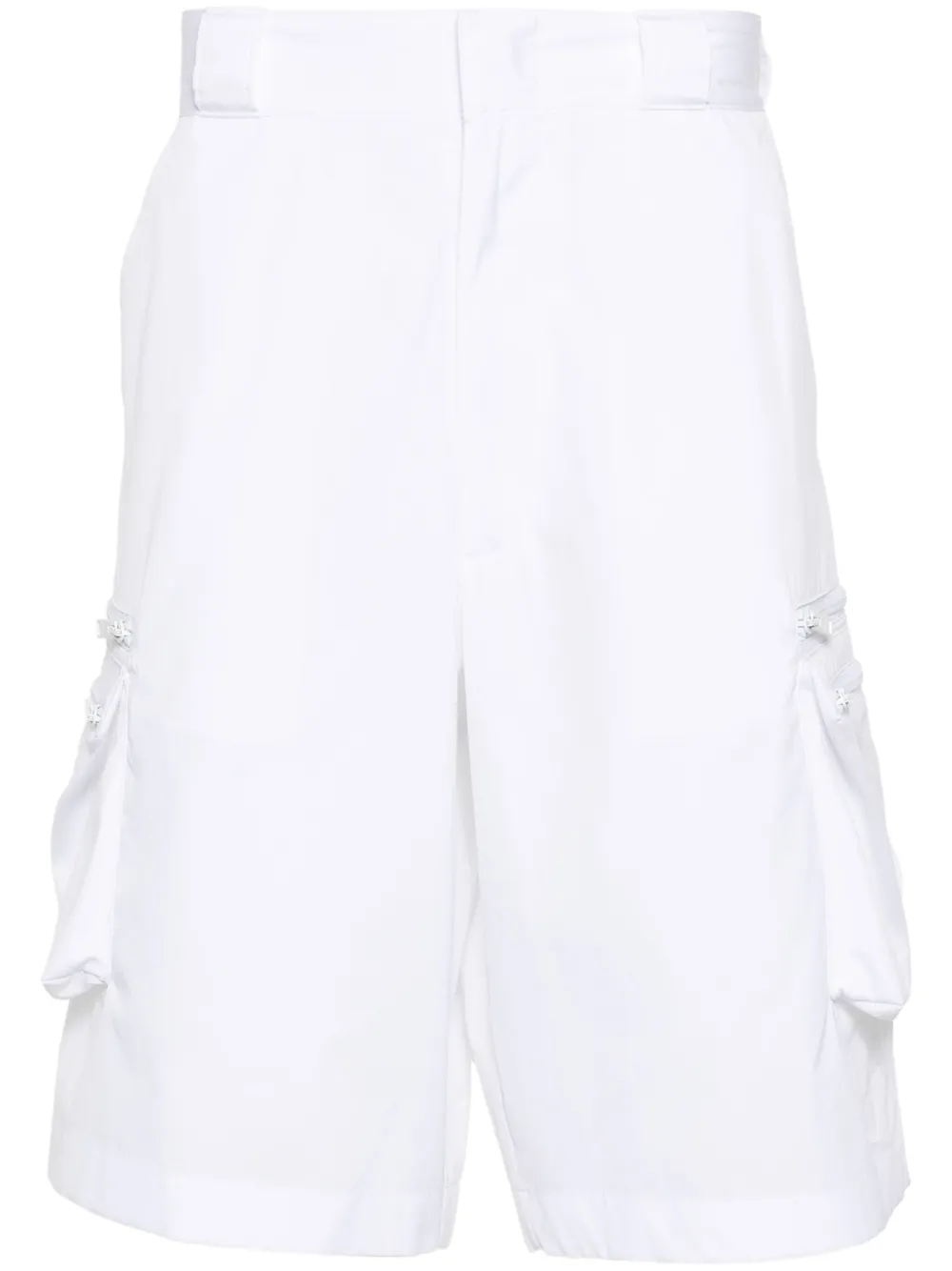 Шорты карго с логотипом Prada, белый 
Шорты карго с логотипом Prada, белый
