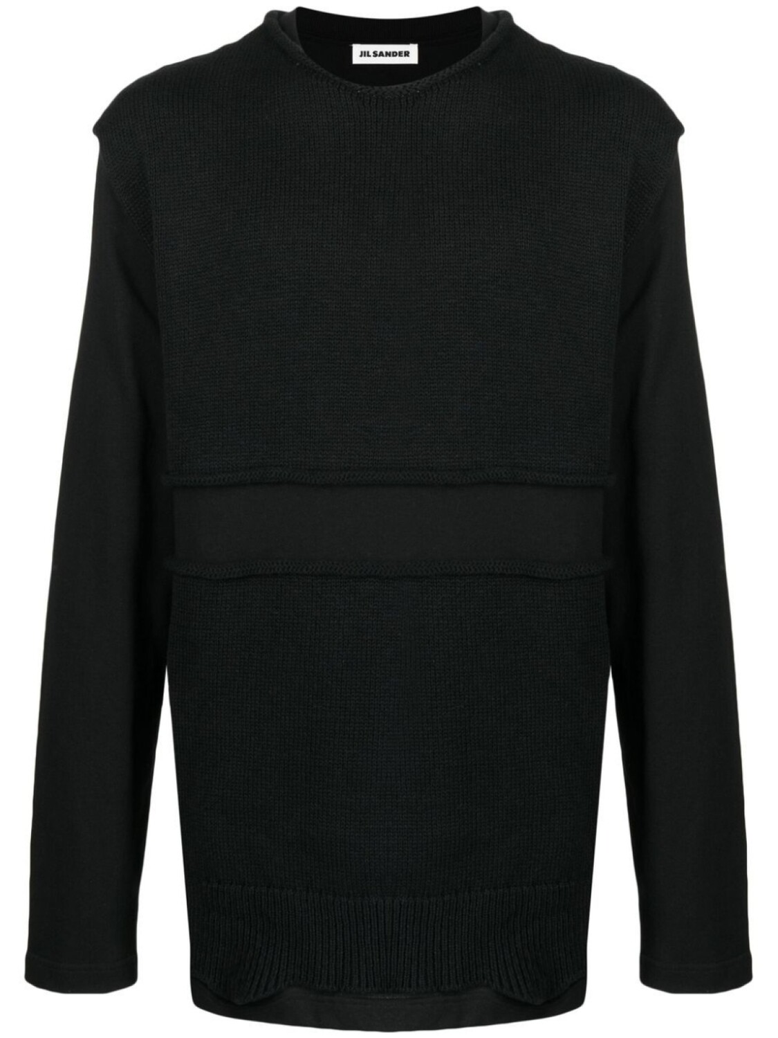 Многослойная толстовка Jil Sander, черный
Многослойная толстовка Jil Sander, черный