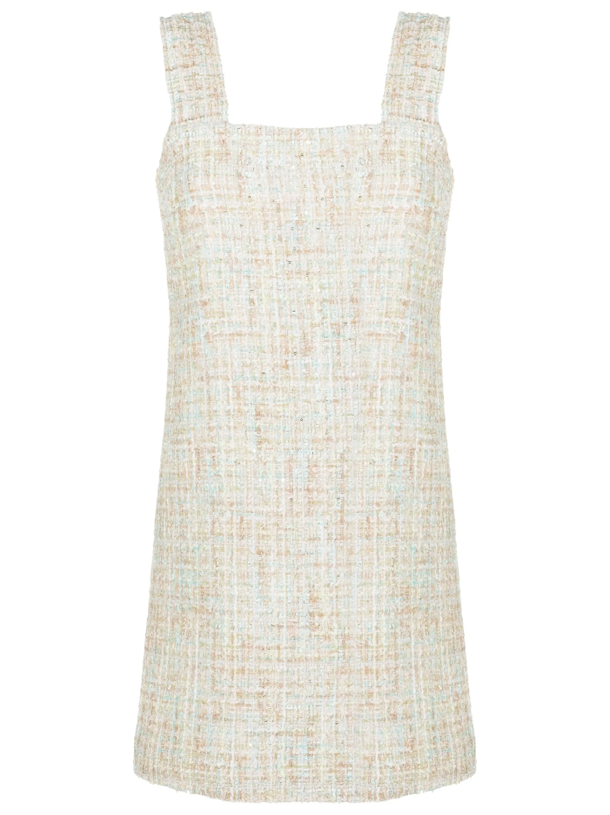 Твидовое платье мини с квадратным вырезом Olympiah, зеленый
Твидовое платье мини с квадратным вырезом Olympiah, зеленый