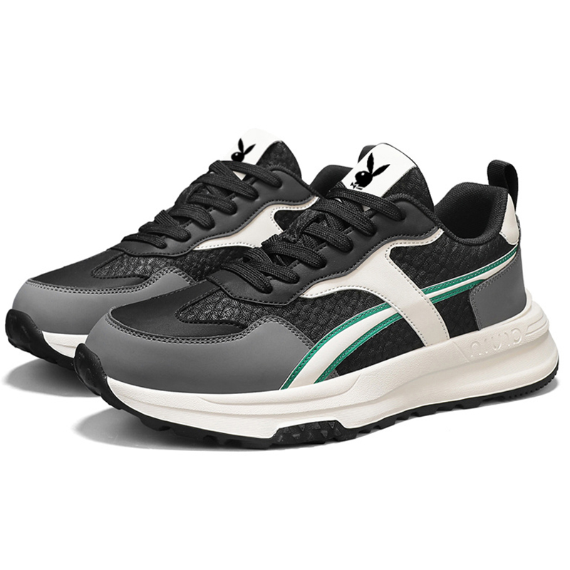 Износостойкие дышащие низкие массивные кроссовки для мужчин Playboy, Black
Износостойкие дышащие низкие массивные кроссовки для мужчин Playboy, Black