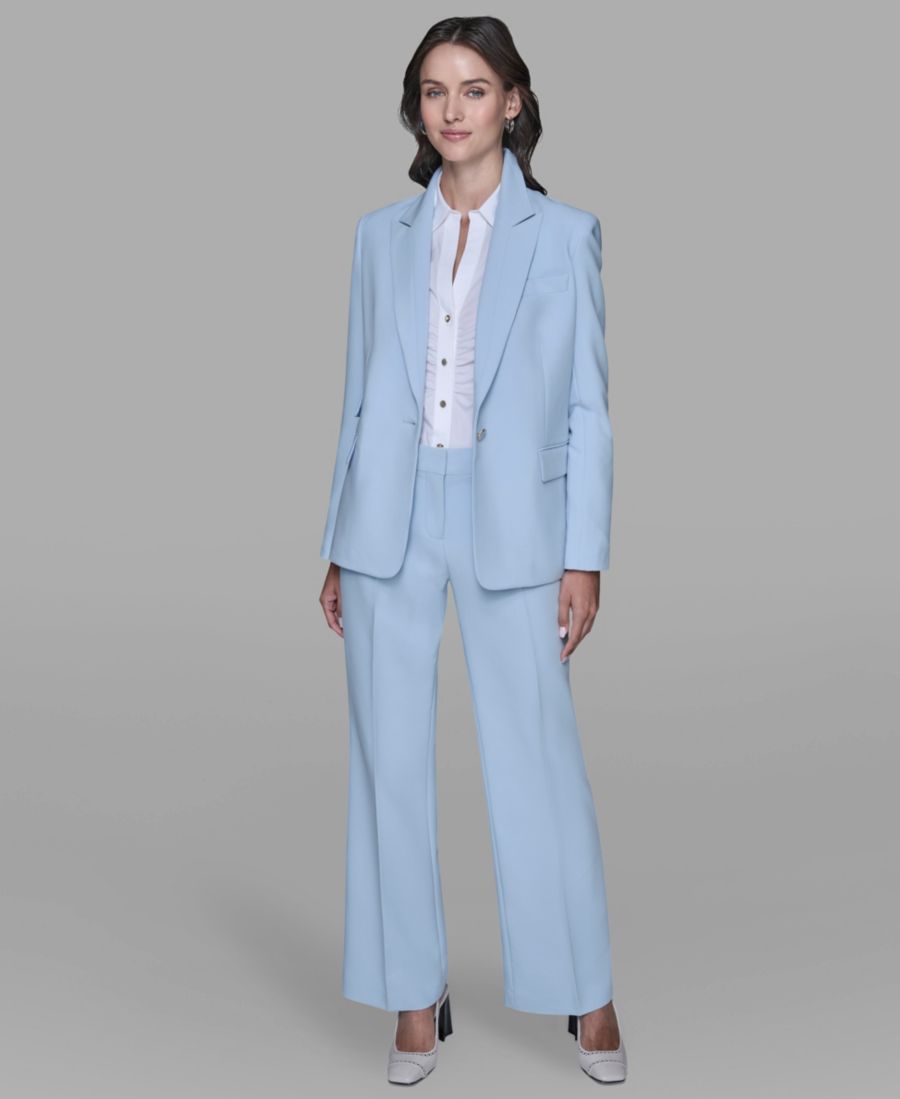 Женский однобортный пиджак на одной пуговице KARL LAGERFELD PARIS, Blue Aura
Женский однобортный пиджак на одной пуговице KARL LAGERFELD PARIS, Blue Aura