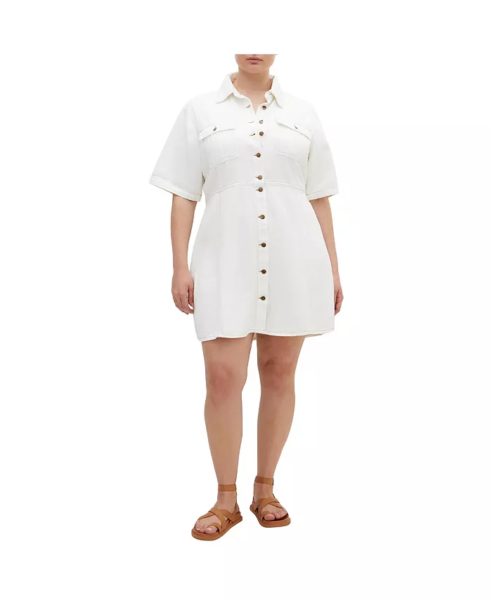 Платье Liv Denim размера Plus CITY CHIC, белый
Платье Liv Denim размера Plus CITY CHIC, белый