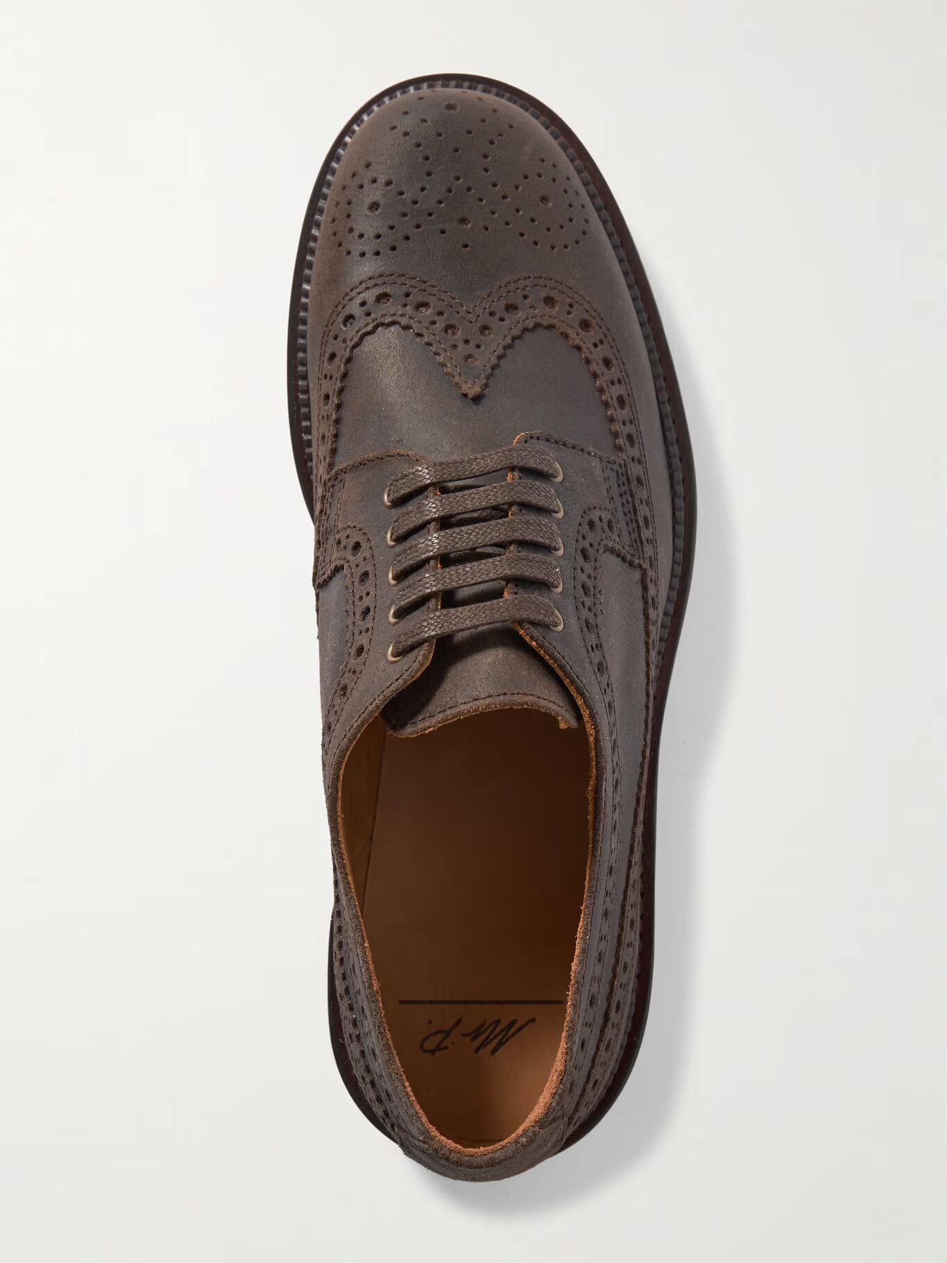 Броги Жак из вощеной кожи MR P., коричневый
Броги Жак из вощеной кожи MR P., коричневый