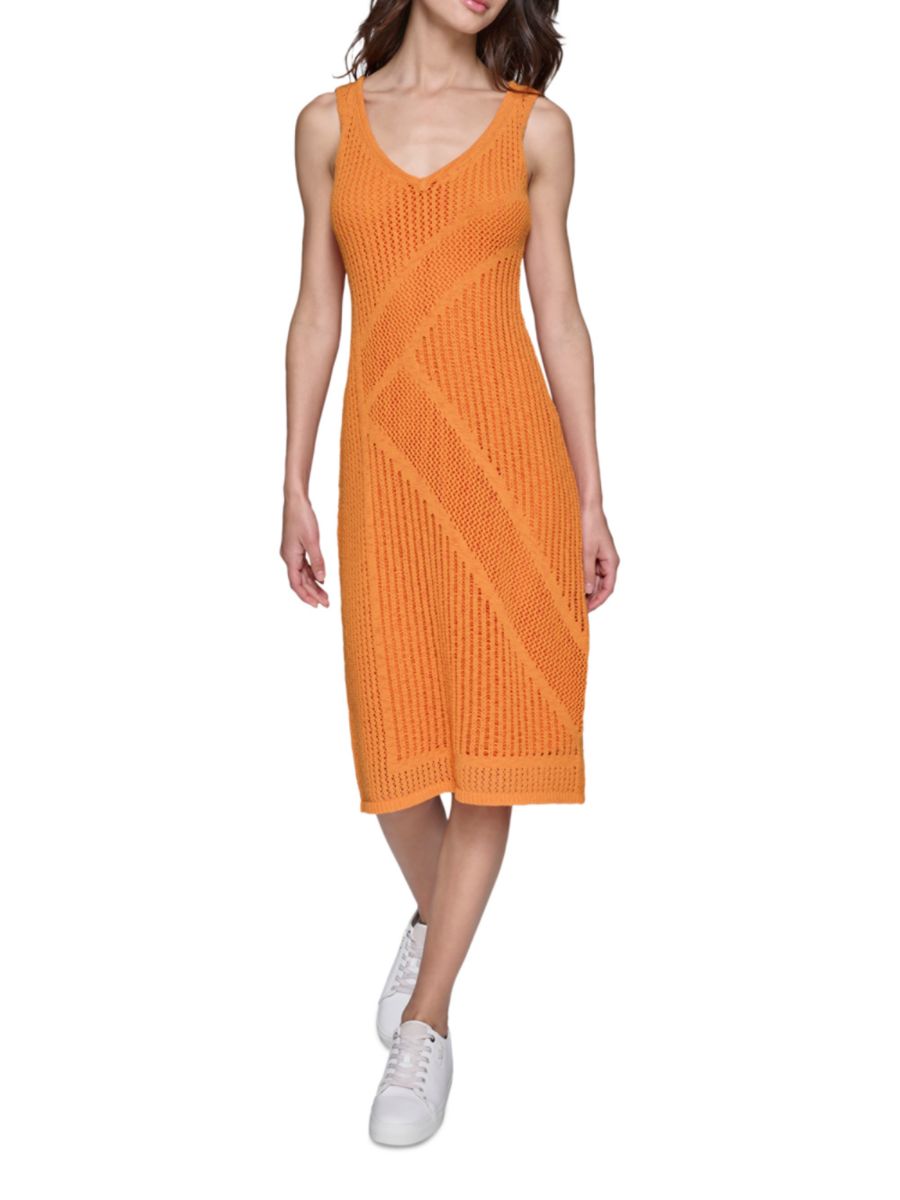 Платье миди без рукавов, связанное крючком Karl Lagerfeld Paris, цвет Marmalade
Платье миди без рукавов, связанное крючком Karl Lagerfeld Paris, цвет Marmalade