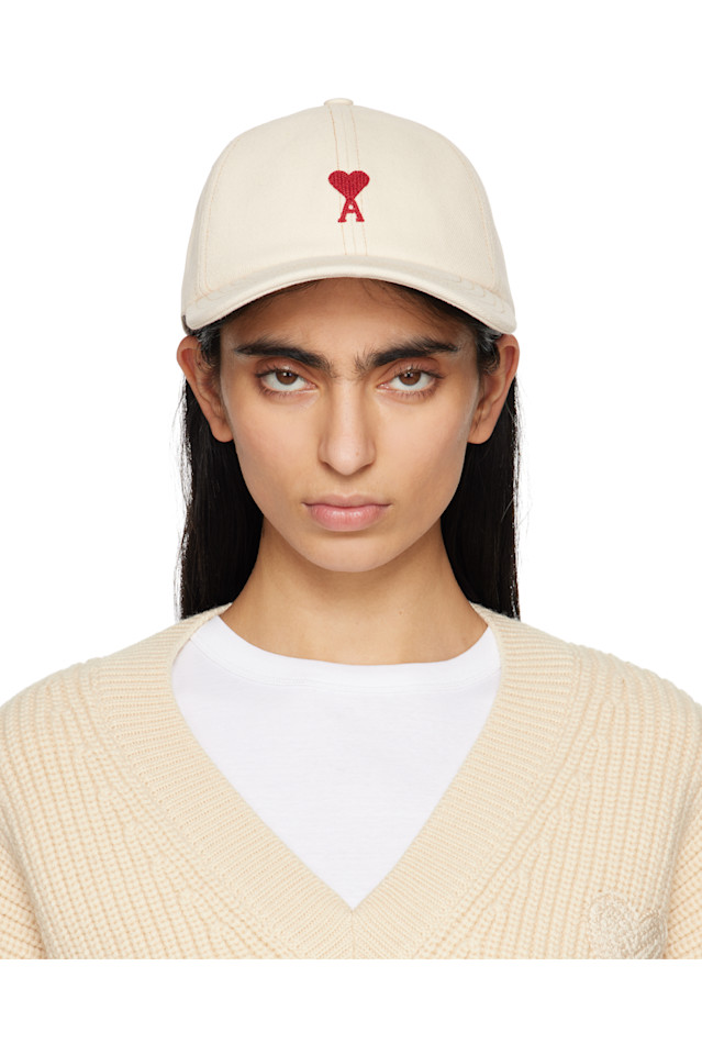 Хлопковая бейсболка с вышивкой "ami de coeur" Ami Paris, белый
Хлопковая бейсболка с вышивкой "ami de coeur" Ami Paris, белый